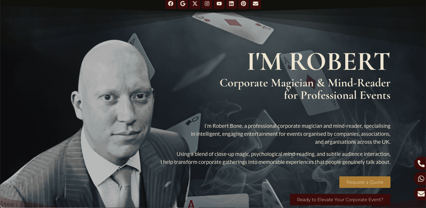 Magic Ceo Corporate Magician for Social and Promotional Events